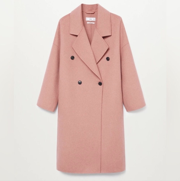 SOLD Pink wool coat - Mango - Picture 6 of 12